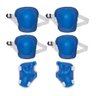 Kit de Proteção Infantil Cotoveleira Protetor Pulso Radical Acessórios Skate Patins: Azul - 7