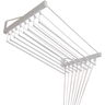Varal De Parede Individual 100cm x 12 Varetas - Em Alumínio Branco - 1