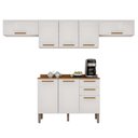 Ver imagem 2 de Cozinha Compacta Modulada 4 Peças 8 Portas 2 Gavetas Bella Branco