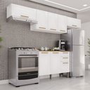 Ver imagem 1 de Cozinha Compacta Modulada 4 Peças 8 Portas 2 Gavetas Bella Branco