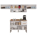 Ver imagem 4 de Cozinha Compacta Modulada 4 Peças 8 Portas 2 Gavetas Bella Branco