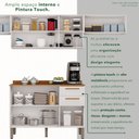 Ver imagem 6 de Cozinha Compacta Modulada 4 Peças 8 Portas 2 Gavetas Bella Branco