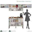 Ver imagem 5 de Cozinha Compacta Modulada 4 Peças 8 Portas 2 Gavetas Bella Branco