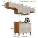 Ver imagem 3 de Cozinha Compacta 4 Peças 8 Portas 2 Gavetas Bella