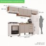 Cozinha Compacta 4 Peças 8 Portas 2 Gavetas Bella - 5