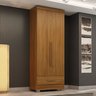 Guarda Roupa 100% MDF 2 Portas 1 Gaveta Smart Plus Espresso Móveis - 1