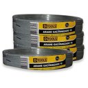 Ver imagem 1 de Arame Galvanizado Bwg 18 em Aço Carbono com Revestimento Inox - Rolo 1kg - Dtools
