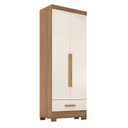 Ver imagem 2 de Guarda Roupa 100% MDF 2 Portas 1 Gaveta Smart Plus Espresso Móveis
