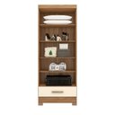 Ver imagem 5 de Guarda Roupa 100% MDF 2 Portas 1 Gaveta Smart Plus Espresso Móveis Bege/Cinamomo/Offwhite