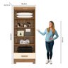 Guarda Roupa 100% MDF 2 Portas 1 Gaveta Smart Plus Espresso Móveis - 3