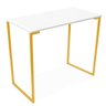 Mesa de Festa Decoração Base Ferro Aço 900 Mm Dourado Branco - 1
