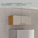 Ver imagem 7 de Armário Aéreo Geladeira 1 Porta Bella Branco/Cinamomo/Off White