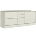 Ver imagem 2 de Balcão Cozinha Henn Fineze 5 Portas 2 Gavetas 200cm Areia