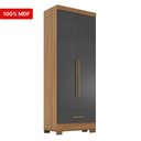 Ver imagem 4 de Guarda Roupa 100% MDF 2 Portas 1 Gaveta Smart Plus Espresso Móveis Bege/Cinamomo/Chumbo