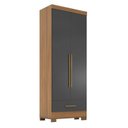 Ver imagem 2 de Guarda Roupa 100% MDF 2 Portas 1 Gaveta Smart Plus Espresso Móveis Bege/Cinamomo/Chumbo