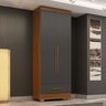 Guarda Roupa 100% MDF 2 Portas 1 Gaveta Smart Plus Espresso Móveis - 1