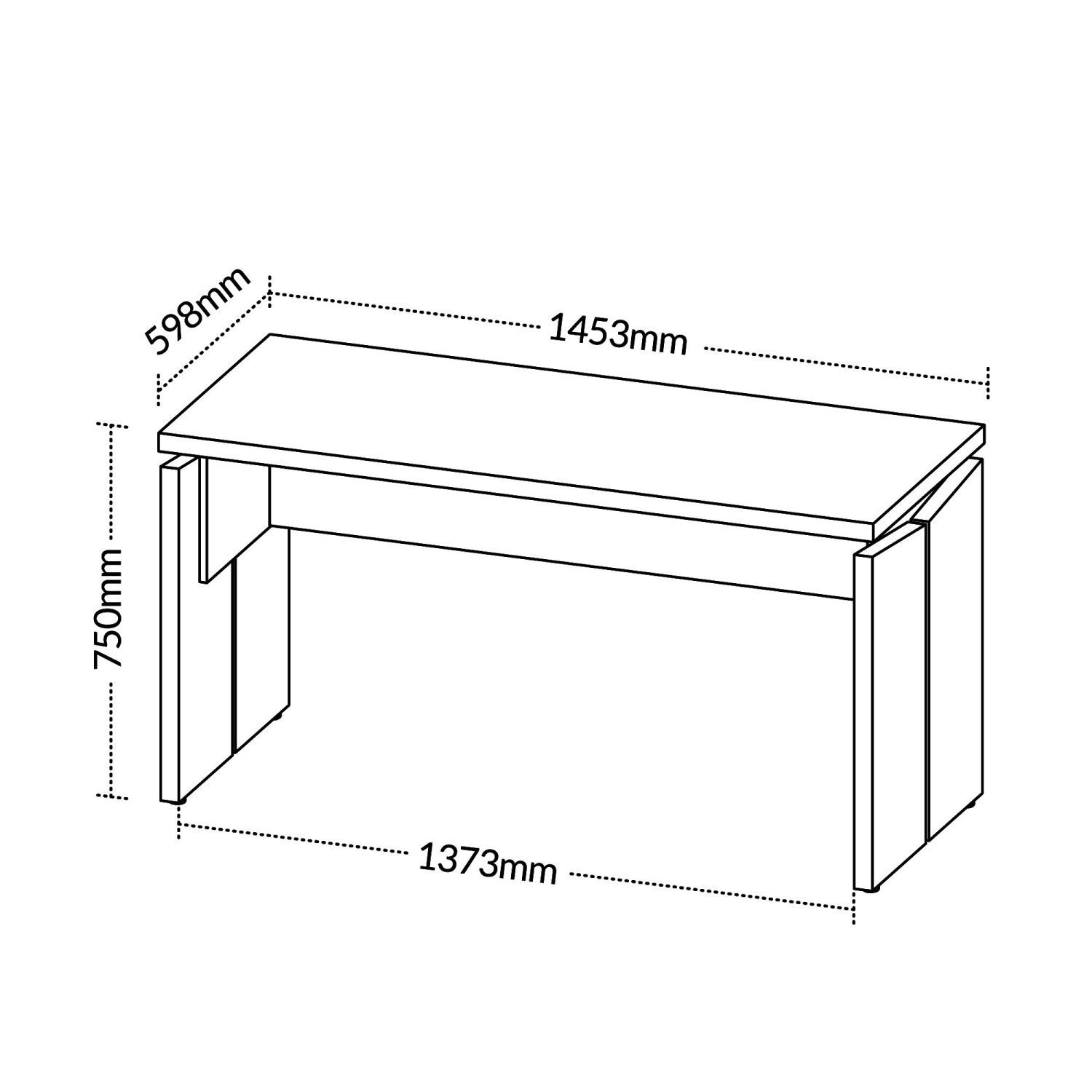 Mesa para Escritório 1450 Tamburato - 4