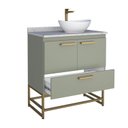 Ver imagem 7 de Gabinete para Banheiro Com Tampo de Granito 80cm Suez 