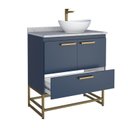 Ver imagem 7 de Gabinete para Banheiro Com Tampo de Granito 80cm Suez 