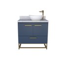 Ver imagem 3 de Gabinete para Banheiro Com Tampo de Granito 80cm Suez 