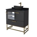 Ver imagem 2 de Gabinete para Banheiro Com Tampo de Granito 80cm Suez 