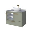 Ver imagem 7 de Gabinete para Banheiro Suspenso Com Tampo de Granito 80cm Suez