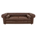 Ver imagem 1 de Sofá Chesterfield 03 Lugares 2.30 Cm Cor Marrom - Angus - Péroba Jr