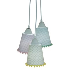 Lustre Pendente Pompom Candy Colors Infantil Arabescos - 2
