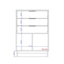 Ver imagem 4 de Cômoda 3 Gavetas 2 Portas 1112 Carraro - Branco