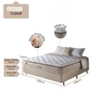 Ver imagem 3 de Conjunto Cama Box + Colchão Casal Confortable com Molas Ensacadas e Pillow Top138X188X73cm Cashmere
