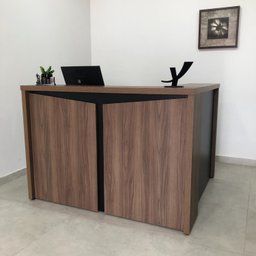 Balcão para Escritório Atendimento Recepção em L - 16