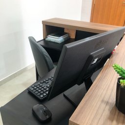 Balcão para Escritório Atendimento Recepção em L - 18