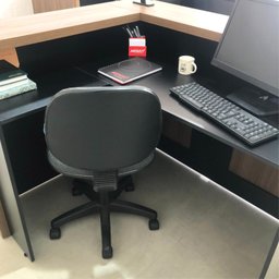 Balcão para Escritório Atendimento Recepção em L - 14