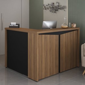 Balcão para Escritório Atendimento Recepção em L