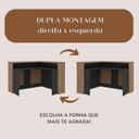 Ver imagem 6 de Balcão para Escritório Atendimento Recepção em L Preto/Nogal com Artany