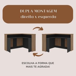 Balcão para Escritório Atendimento Recepção em L - 6