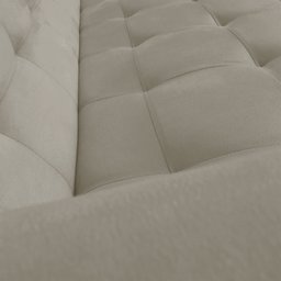 Sofá 03 Lugares Arezzo Suede Marrom Rato Pés Chanfrado Castanho - D'Rossi - 4