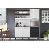 Kit de Cozinha Compacta Mauí c/ 4 Portas e 3 Gavetas 160cm Evora/Off White - nicioli - 6