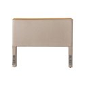 Ver imagem 3 de Cabeceira Cama Box Queen 1,60m Estofada Detalhe em Madeira Java Linho Bege