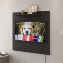 Ver imagem 3 de Painel para Tv Smart 32 Polegadas com Nicho Prateleira Sala Quarto Star - Preto