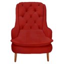 Ver imagem 3 de Poltrona Decorativa Lille Suede Vermelho - Dominic Decor