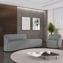 Ver imagem 2 de Sofá 4 Lugares Orgânico 220cm Morgan e Poltrona Lua Linho Grafite D03 - D'Rossi
