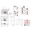 Ver imagem 4 de Quarto de Bebê Completo com Berço Americano 3 em 1 Flor Multimóveis MP4917 Madeirado/Off White