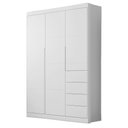 Ver imagem 1 de Guarda Roupa Infantil Yumi 140cm 100% Mdf Branco Semi Brilho - Sallar Home