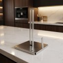 Ver imagem 2 de Porta Papel Toalha Vertical Luxo em Inox Premium com Base Antiderrapante - Cozix