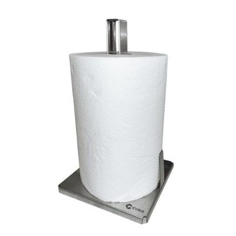 Porta Papel Toalha Vertical em Inox Suporte de Mesa Premium Cozix