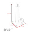 Ver imagem 4 de Porta Papel Toalha Vertical Luxo em Inox Premium com Base Antiderrapante - Cozix