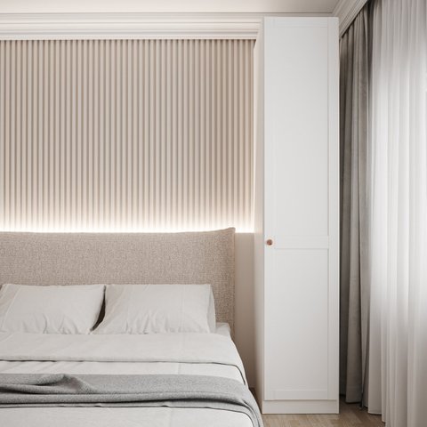 Guarda Roupa Modulado 1 Porta Americana Direita com 6 Prateleiras Hera CabeCasa MadeiraOriginals