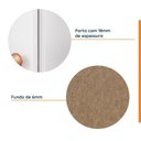 Ver imagem 7 de Guarda Roupa Planejado 1 Porta Americana Esquerda com 6 Prateleiras Hera CabeCasa MadeiraOriginals Branco/Algodão/Marrom