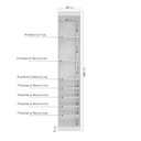 Ver imagem 3 de Guarda Roupa Planejado 1 Porta Americana Esquerda com 6 Prateleiras Hera CabeCasa MadeiraOriginals